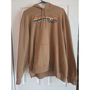 Columbia Mens Hoodie Xxl Brown Mountains Hiking Camping